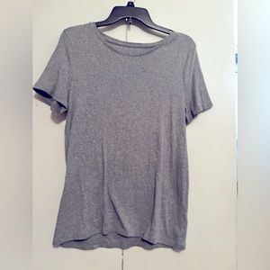 Women’s Grey SS Tee, Sz Lg